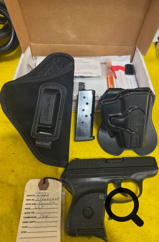 Ruger LCP with 1 spare magazine, soft pocket holster and kydex holster