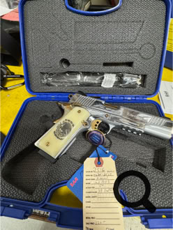 Girsan “Libertad” Engraved 1911 - 38 Super, $830.00